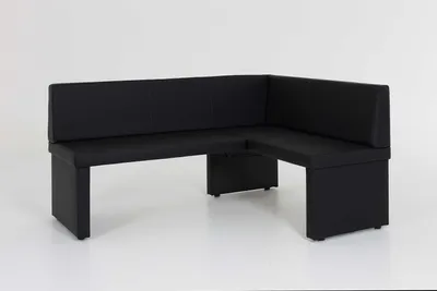 Produktbild von Eckbank Bank Küchenbank  -Debi L- Kunstleder Schwarz 168 x 128 cm