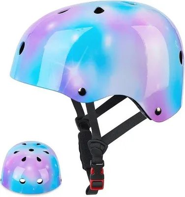 Productafbeelding van Verstelbare Beschermset voor Kinderen - Helm, Knie-, Elleboog- en Polsbeschermers voor Skateboard, Scooter en Fietsen