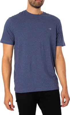 Produktbild von GANT Normales Schild-T-Shirt, Blau XL