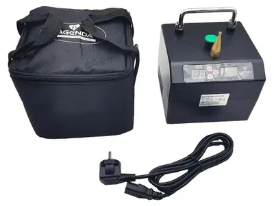 Produktbild von Elektrische Ballonpumpe - Modell B231 - Einzelne Düse - Digitaler Timer - Kunststoff - Schwarz