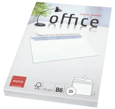 Zdjęcie produktu dla Elco 74492.12, B6 (125 x 176 mm), Biały, 25 szt.
