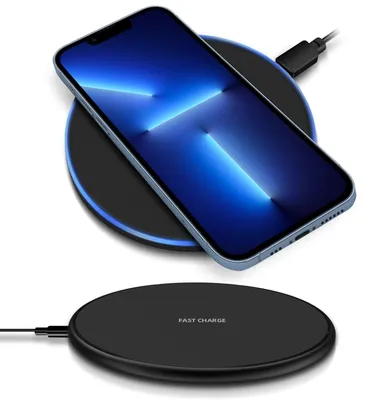 Produktbild von QI Wireless Schnell Ladegerät Apple iPhone 12 Pro / Max Kabellos Induktiv Laden