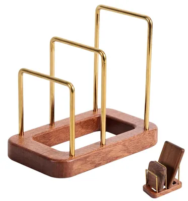 Imagen del producto de Omgoods: Soporte de madera para tablas de cortar con diseño multicapa