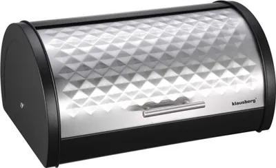 Produktbild von Klausberg Brotkasten KB-7454 in Silber mit Metalldeckel