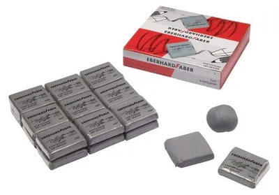 Image de Gomme Faber-Castell malléable grise (18 pièces)