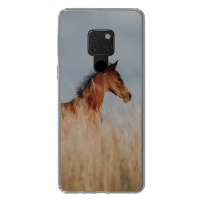 Produktbild von MuchoWow® Handyhülle Schutzhülle Hülle für Huawei P40 Lite Pferd - Luft - Gras Silikon Softcase Handy Hülle - Handy