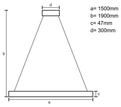 Image de Suspension en bois massif avec câble, éclairage LED, 26W / 1500 lumens - WRL0722