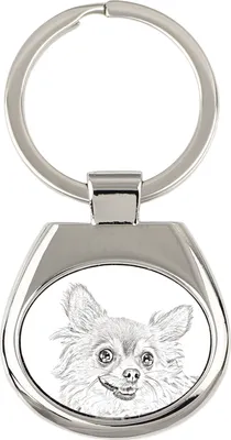 Obrázek produktu pro Čivava krátkosrstá I - klíčenka s psem, klíčenka s potiskem, personalizovaná přívěska značky Art-Dog