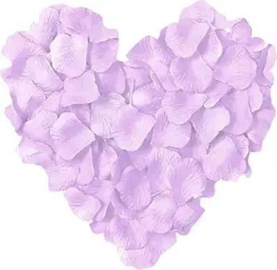 Produktbild von Künstliche Rosenblätter für Hochzeiten, Vliesblütenblätter, arrangiert in 1000 Stück (5 x 5 cm).