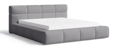 Produktbild von Oslo Polsterbett 180x200 cm - Doppelbett 180 x 200 cm, Bettkasten, Lattenrost, Bett Grau (Quelle 92)