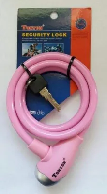 Produktbild von TONYON ty560 Fahrradschloss-Kabel Rosa 10mm 120cm