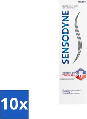 Produktbild von Sensodyne - Zahnpasta - Empfindlichkeit & Zahnfleisch - Zahnfleischpflege - 75 ml - Vorteilspack - 10 Stücke
