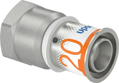 Zdjęcie produktu dla Uponor Übergangsmuffe S-Press PLUS aus Messing, verzinnt 20mmx1/2 IG