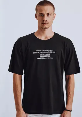 Zdjęcie produktu dla Dstreet męski T-shirt z nadrukiem Druuk czarny XL