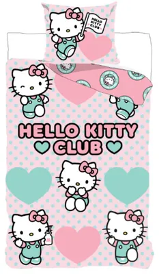Produktbild von Hello Kitty Club Kinderbettwäsche 100x135cm