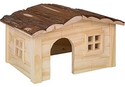 Productafbeelding van Knaagdierhuis - Dinki - Dennenhout - 28,5 x 19,5 x 16,5 cm