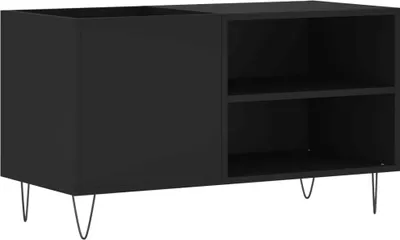 Zdjęcie produktu dla vidaXL Szafka panelowa czarna 85x38x48 cm materiał drewnopochodny