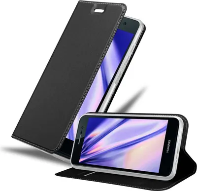 Produktbild von Cadorabo Handyhülle für Huawei ASCEND P7 Schutz Hülle in Schwarz Cover Etui Book Case Booklet