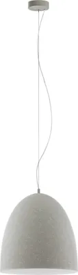 Produktbild von EGLO Pendelleuchte Sarabia, Hängelampe, Hängeleuchte aus Metall in Grau mit Beton-Optik, Esstischlampe, Wohnzimmerlampe hängend, E27, Ø 40,5 cm