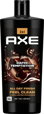 Immagine prodotto di 6x AXE Gel Doccia XXL 700ml - Dark Temptation con fragranza al cioccolato, cura e freschezza della pelle in un unico prodotto, pH neutro, 6×700ml = 4,2 litri di piacere della doccia
