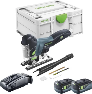 Obrázek produktu pro Festool CARVEX PSC 420 EB-Basic akumulátorová výkyvná pila 18 V 120 mm bez kartáčů + 2x akumulátor 5,0 Ah + rychlonabíječka + Systainer