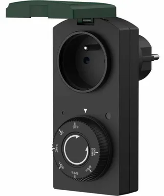 Produktbild von EverFlourish IP44-Außenzeitschaltuhr mit Dämmerungssensor ? GAO ? 1000 W ? Weiß