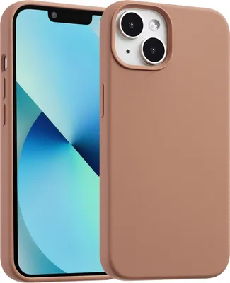 Produktbild von Accezz Liquid Silikoncase mit MagSafe iPhone 13 Mini - lichtbruin