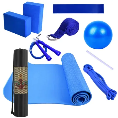 Immagine prodotto di Set di tappetini da yoga con borsa per il trasporto, ideale per l'allenamento a casa