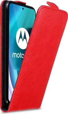 Produktbild von Cadorabo Hülle für Motorola MOTO G71 5G Schutz Hülle in Rot Flip Etui Handyhülle Case Cover
