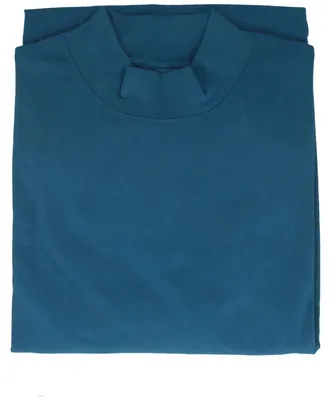 Ragman Stehkragen-Shirt langarm in blau