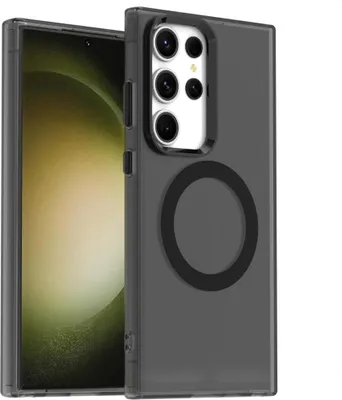 Obrázek produktu pro Pouzdro MagSafe pro Samsung Galaxy S23 Ultra - Zadní kryt Phonesta HardFrost Poloprůhledné - Matné černé