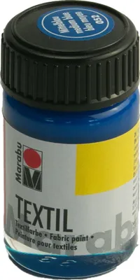 Produktbild von Marabu 1716 39 052 Textil Mittelblau 052, 15 ml