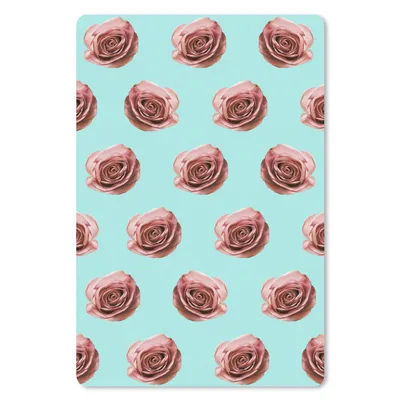 Produktbild von MuchoWow® Mauspad Mousepad Rosen - Muster - Blumen 40x60 cm - Mousepads - Maus Mat - Pad - Mausunterlage - Schreibtisch Accesoire