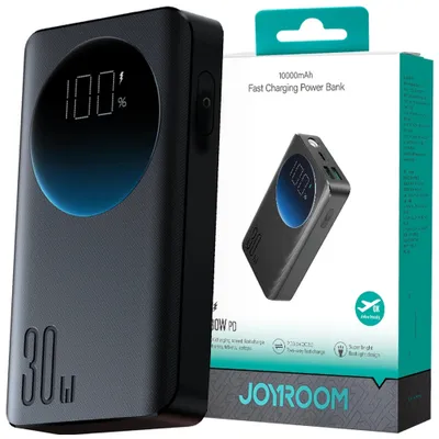 Produktbild von Joyroom Powerbank 10000Mah 30W Schwarz (Jr-Pbf01)