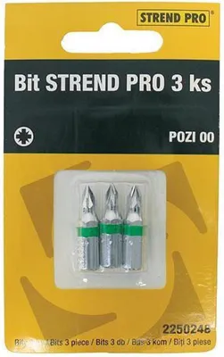 Produktbild von PROREGAL Schraubendrehereinsatz Bit, Pozi 00, PKG 3 Stück