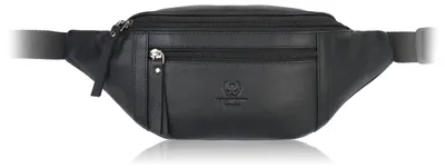 Produktbild von Herren Leder Gürteltasche Niere schwarz modisch geräumig Paolo Peruzzi AY-28-BL