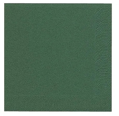 Produktbild von Duni 104050 Dinner-Servietten 3lagig Tissue Uni dunkelgrün, 40 x 40 cm, 20 Stück