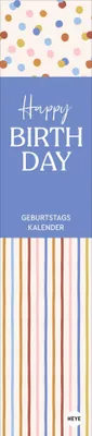 Produktbild von Design Geburtstagskalender Langplaner mini
