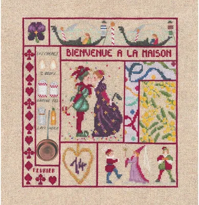 Obrázok produktu pre Le Bonheur des Dames počítaná krížiková súprava "Welcome February", 21