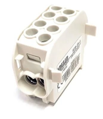 Obrázek produktu pro Svorkovnice rozbočovací Adelid SCB-25-G, 25mm, šedá, stohovatelná, DIN