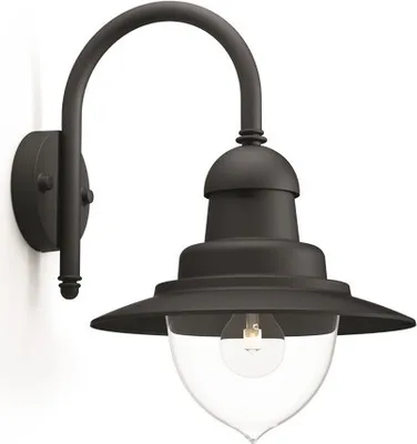 Produktbild von Philips myGarden Wandleuchte 0165230PN, Wandbeleuchtung für den Außenbereich, Schwarz, Aluminium, Synthetik, IP44, Garten, Terrasse, I
