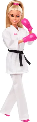 Zdjęcie produktu dla Barbie – Zawody: Karate. Lalka sportowa. Idealna jako prezent i zabawka dla dzieci od 3 roku życia