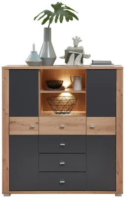 Produktbild von Highboard PABLO Artisan Eiche - Graphit