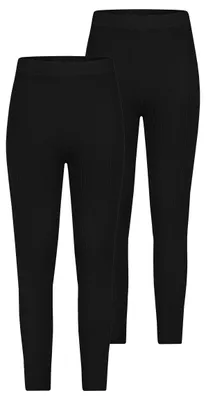 Produktbild von Stitch & Soul 2er-SET Gerippte Leggings mit elastischem Bund Größe: L