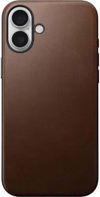 Obrázek produktu pro Nomad Modern Leather case, brown - iPhone 16 Plus