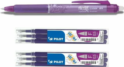 Produktbild von Frixion Clicker 0.5 violett + 6 Ersatzminen violett