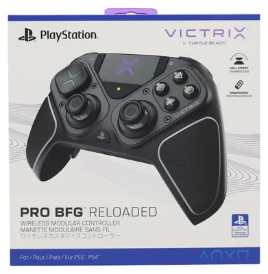 Produktbild von Turtle Beach Victrix Pro BFG Reloaded Wireless Modular PlayStation Controller Schwarz - Offiziell Lizenziertes Produkt, Gamepad, PC, PlayStation 4, PlayStation 5, Schaltfläche Zurück, D-Pad, Verkabelt & Kabellos, Bluetooth/USB, USB Typ-C