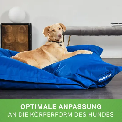 Produktbild von Green Bean Hundebett für mittlere & große Hunde 120x160cm mit EPS Perlen Füllung - Hundekissen Hundematte Hundesofa Dog Bed