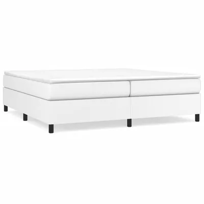 Obrázek produktu pro vidaXL Box spring bed frame white 200x200 cm Imitace kůže