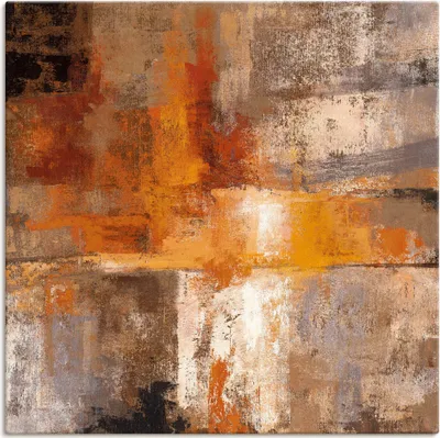 Produktbild von Silvia Vassileva: Silber und Bernstein Ernte, Produkt:Leinwand, Größe (HxB):70x70 cm / Leinwand